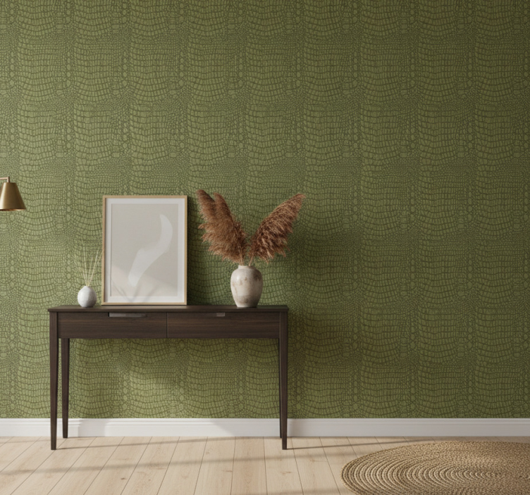 Dyr tapet i krokodilskinnmönster - Tenstickers