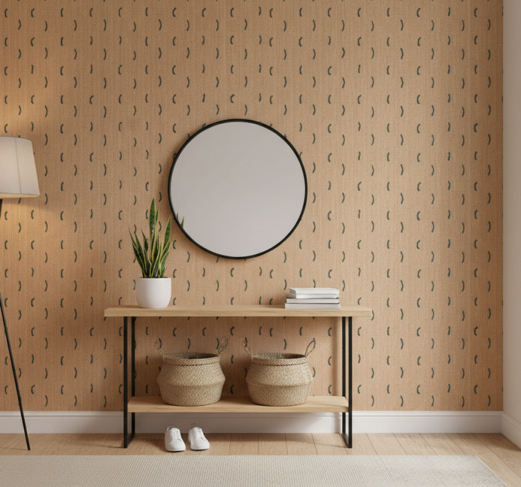 Dyr tapet jute beige imitation - Tenstickers