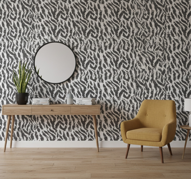 Dyr tapet zebra randig koncept - Tenstickers