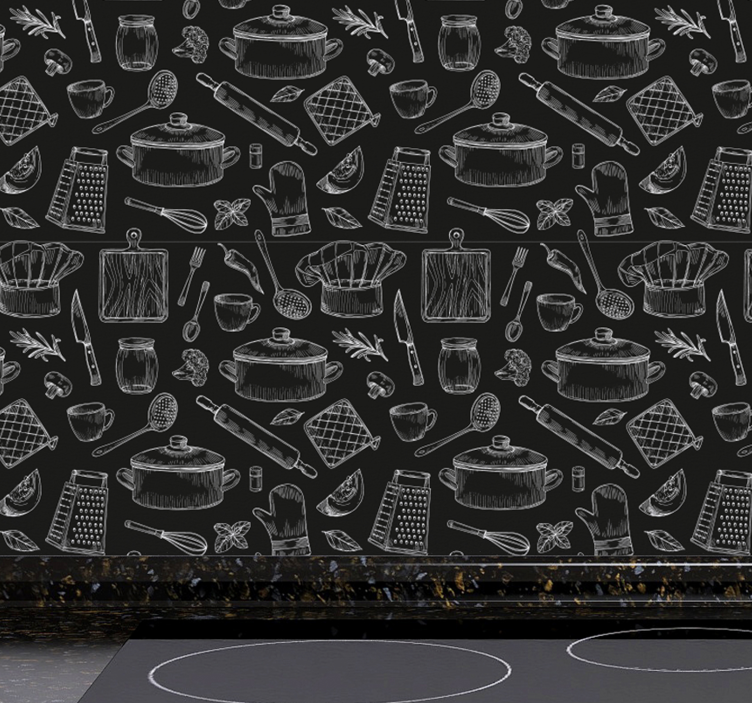 Elegant bestick modern tapet - Tenstickers