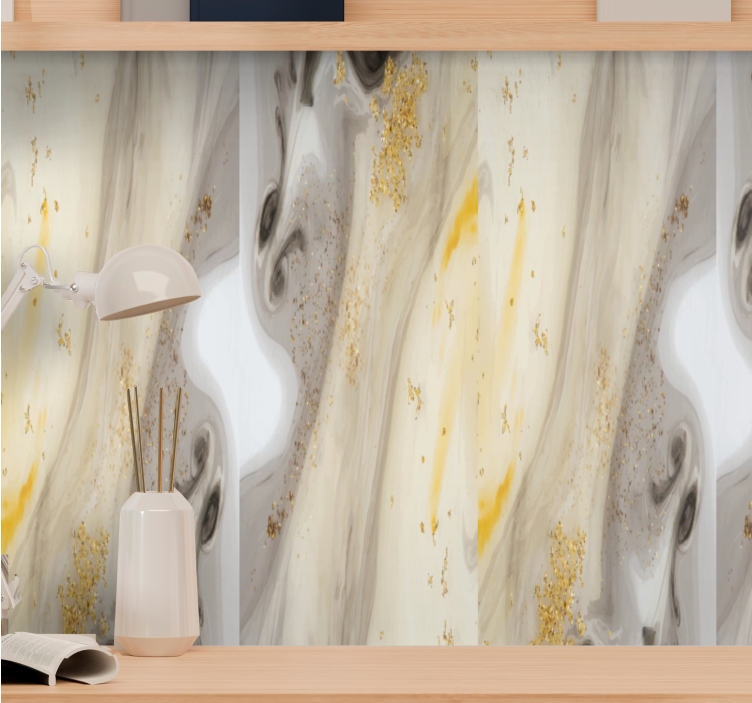 Elegant grå design Tapet marmor - Tenstickers