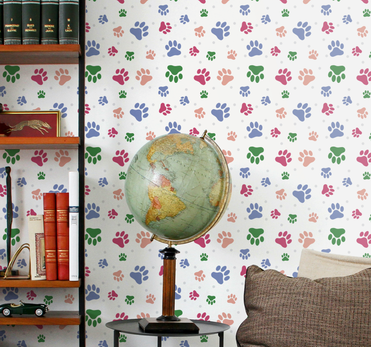 Färgade husdjur djur tapeter - Tenstickers