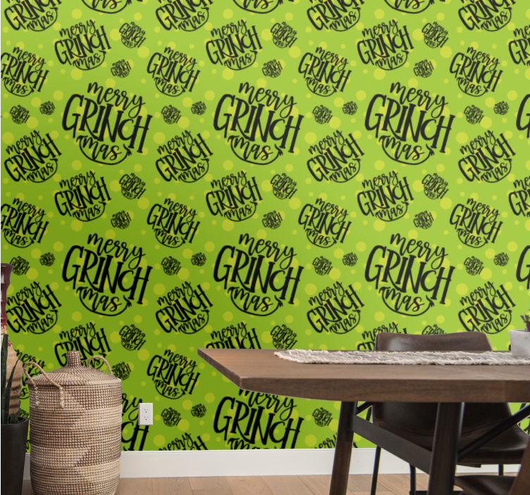 Festligt karaktärsmönster Tapet jul - Tenstickers