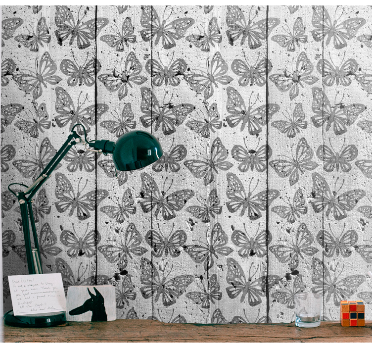 Fjärilsavtryck Tapet fjärilar - Tenstickers
