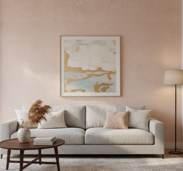 Fondtapet vardagsrum strukturerad neutral yta - Tenstickers