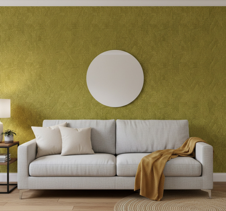 Fondtapet vardagsrum texturerad grön yta - Tenstickers