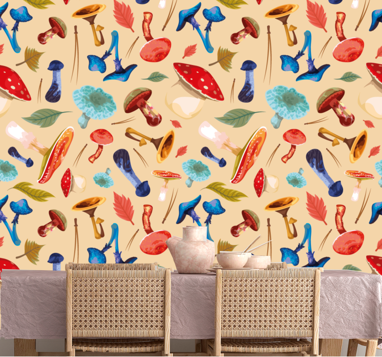 Förtrollande växter Tapet konst - Tenstickers