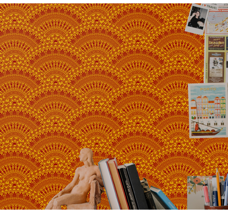 Geometriska bågmönster tapet geometriska former - Tenstickers