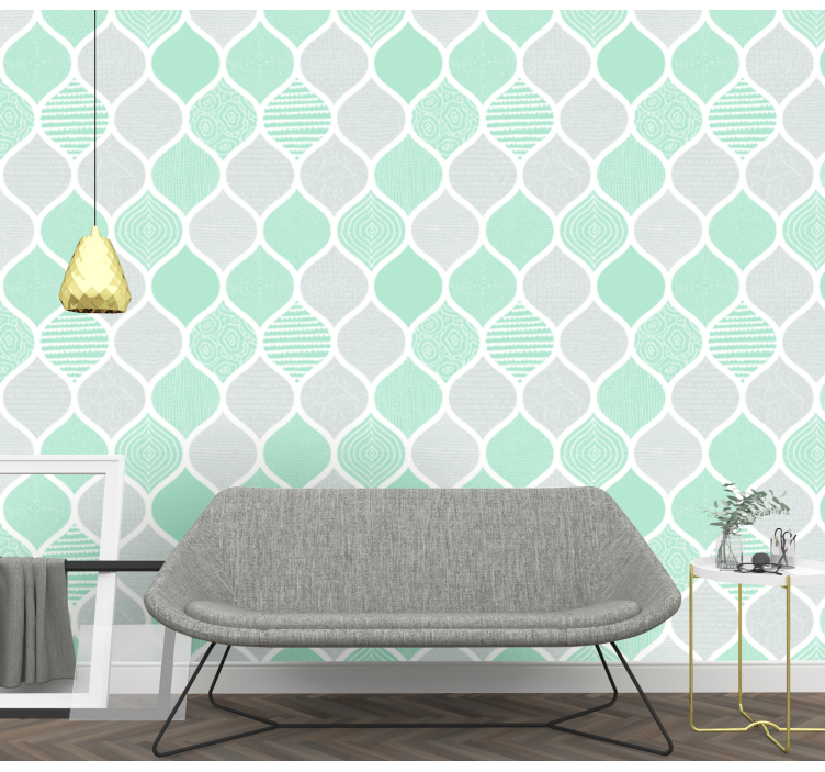 Geometriska texturerade mönster tapet geometriska former - Tenstickers