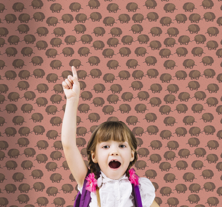 Igelkottsrött motiv Dyr tapet - Tenstickers