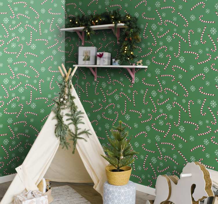 Godis jul sovrum tapet - Tenstickers