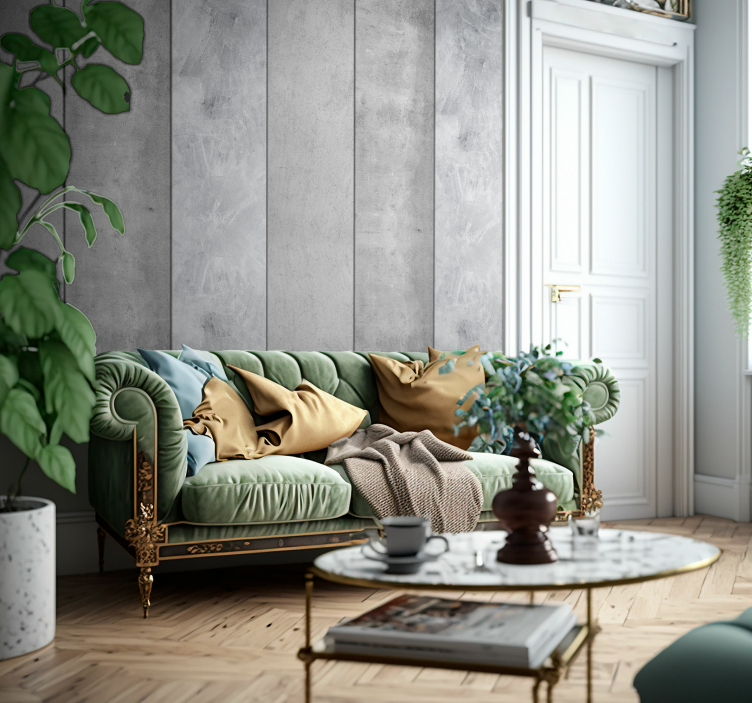 Texturerad cementvägg Tapet betong - Tenstickers