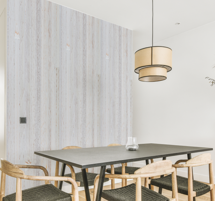 Grå elegant trämönster trä effekt tapet - Tenstickers