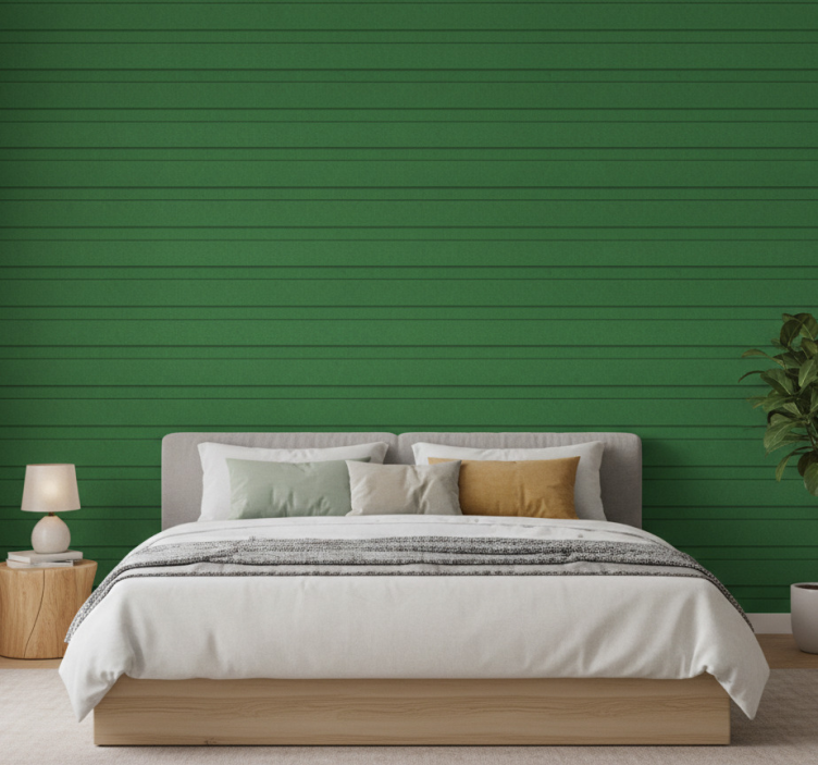 Gröna ränder Äktenskap tapet - Tenstickers