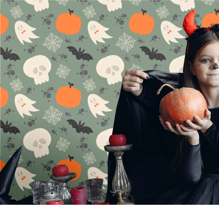 Hemsk halloween Tapet halloween - Tenstickers