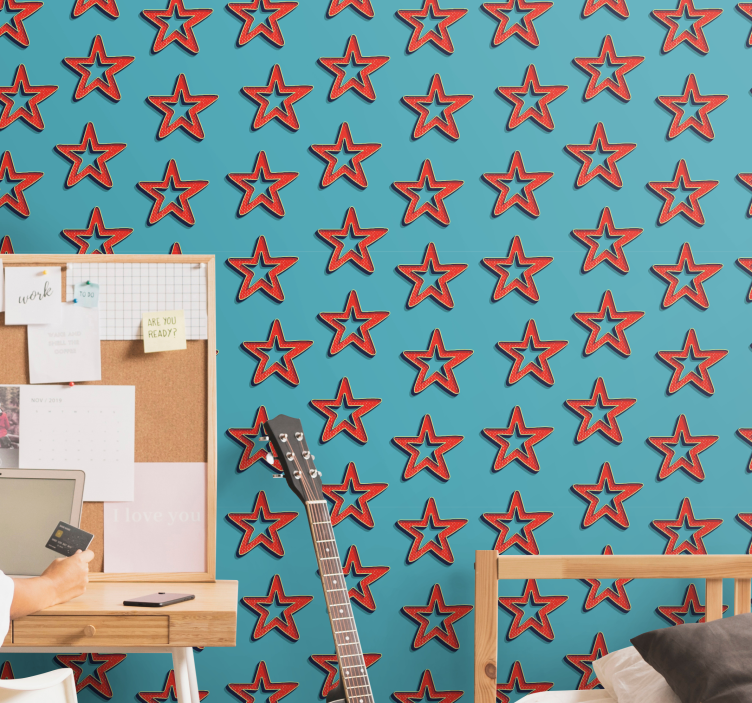 Himla stjärnmönster tapet stjärnor - Tenstickers