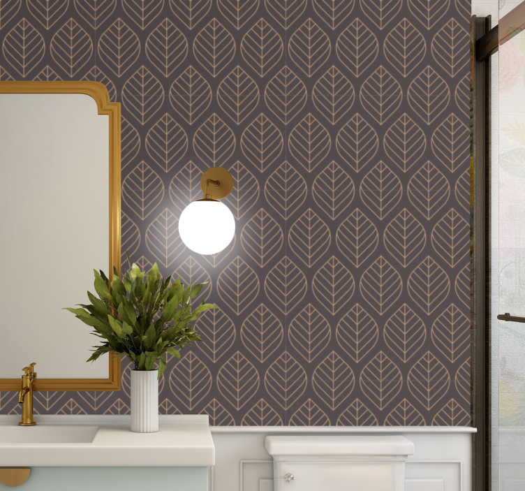 Höstlöv elegant design modern tapet - Tenstickers