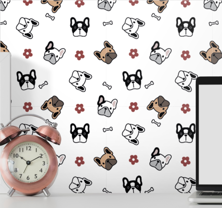 Hund doodle ensemble Tapet hundar - Tenstickers