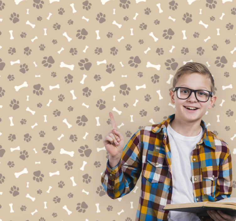 Hundsilhuetter Tapet hundar - Tenstickers