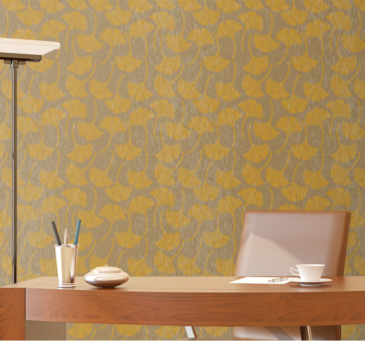 Invecklade blommotiv Tapet blommig - Tenstickers