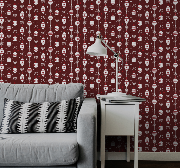 Julgranskulor jul tapet - Tenstickers