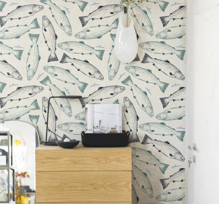 Lax fisk djur tapeter - Tenstickers