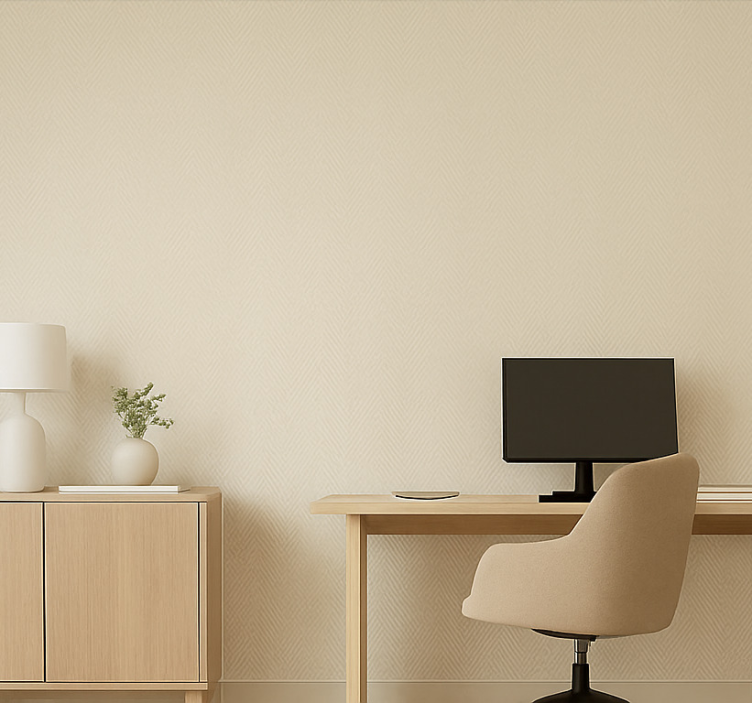 Linnetygmönster Tapet kontor - Tenstickers