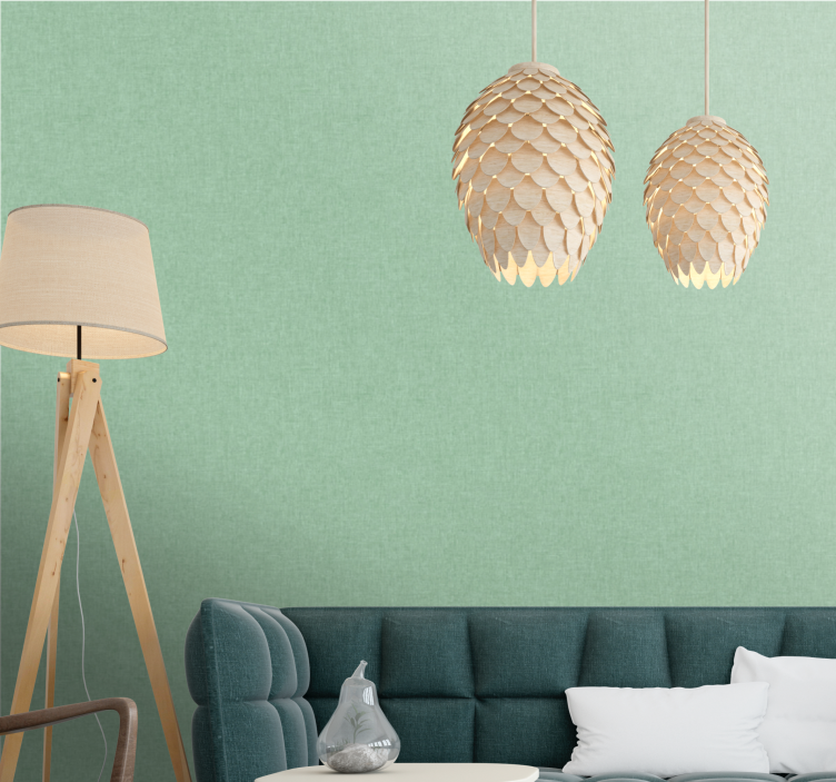 Ljusgrön abstrakt tapet - Tenstickers