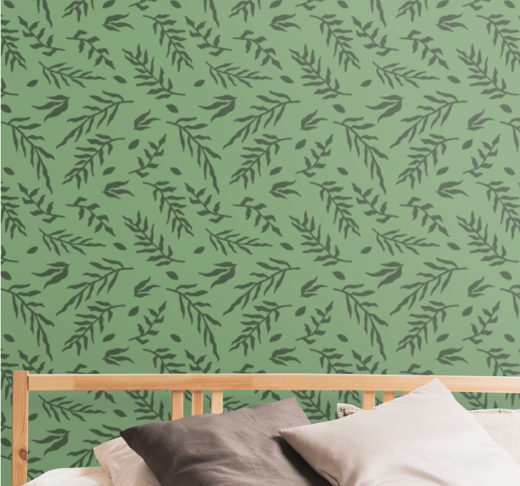 Lummiga vinstockar mönster tapet natur - Tenstickers