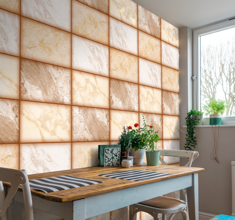 Marmor textur modern tapet - Tenstickers