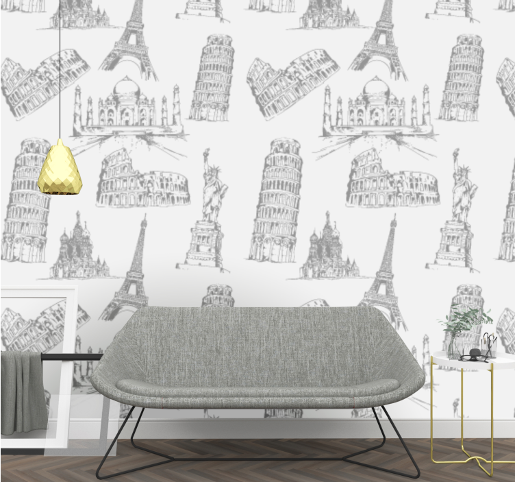 Mest kända monument mönster Tapet andra städer och länder - Tenstickers