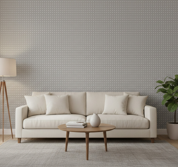 Modern tapet grå prickig mönster - Tenstickers