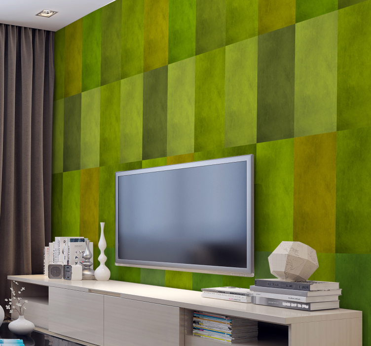 Modern tapet med rutor - Tenstickers