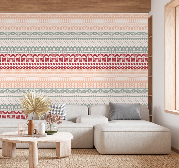 Mönster viking vintage tapeter - Tenstickers