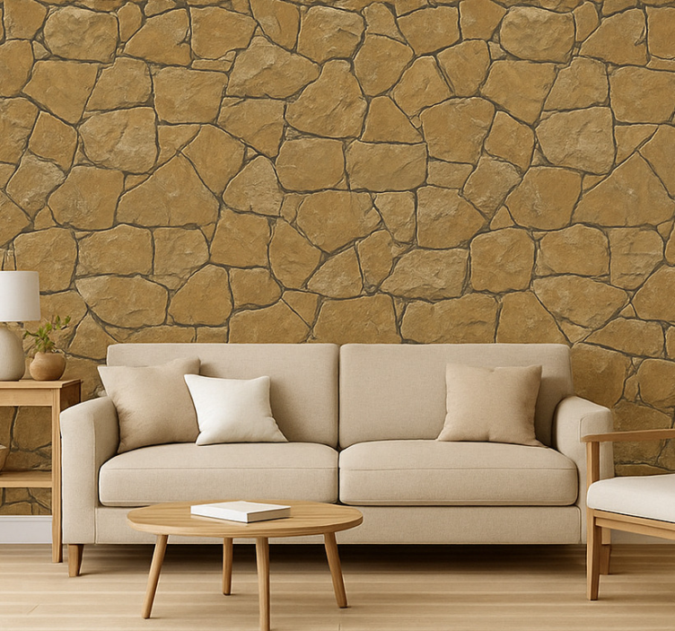 Neutral textured design fondtapet vardagsrum - Tenstickers