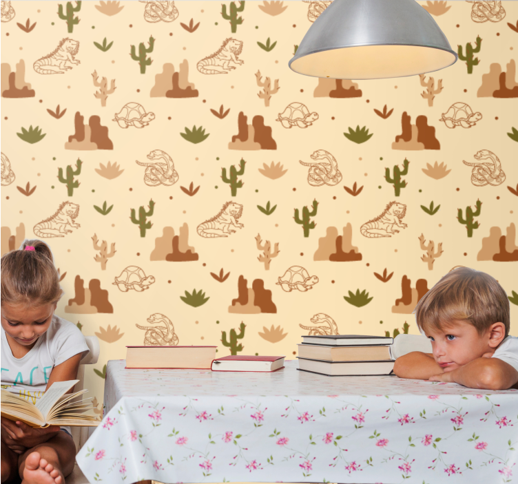 ökenfaunatema Dyr tapet - Tenstickers