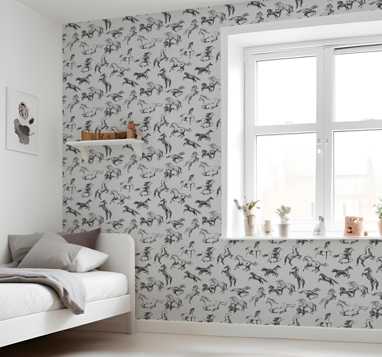 Olika positioner Häst tapet - Tenstickers