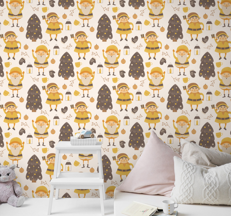 Rolig julälva barn tapet - Tenstickers