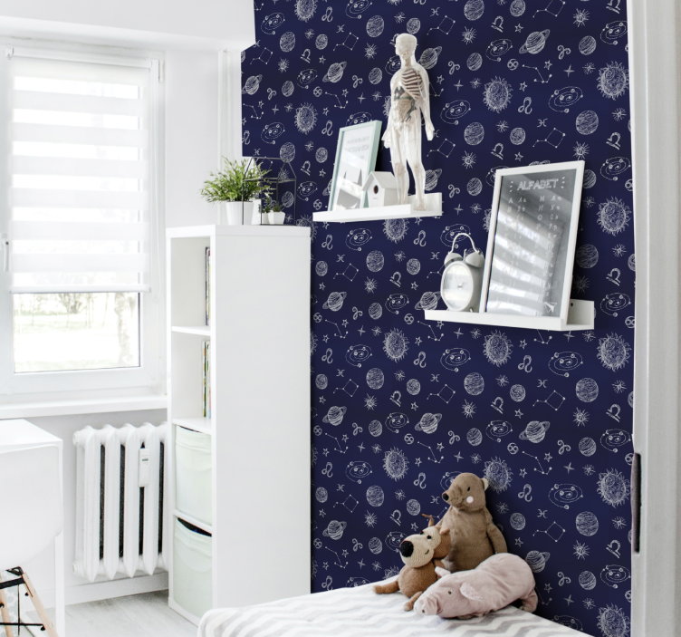 Rymdplaneter i galaxens barn tapet - Tenstickers