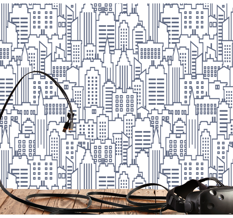 Stadssilhuetter Tapet städer och länder - Tenstickers
