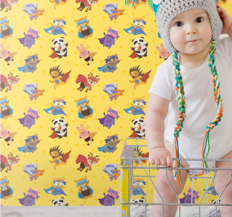 Superhjältekaraktärer tapeter med djur - Tenstickers