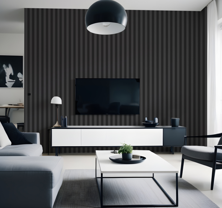 Svarta nyanser Tapet vertikala - Tenstickers