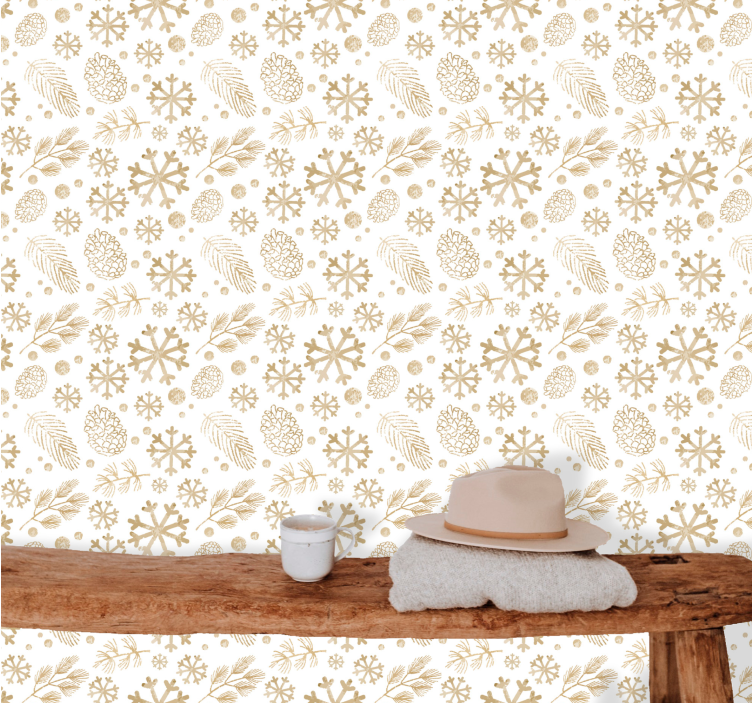 Tallkottemönster Tapet konst - Tenstickers