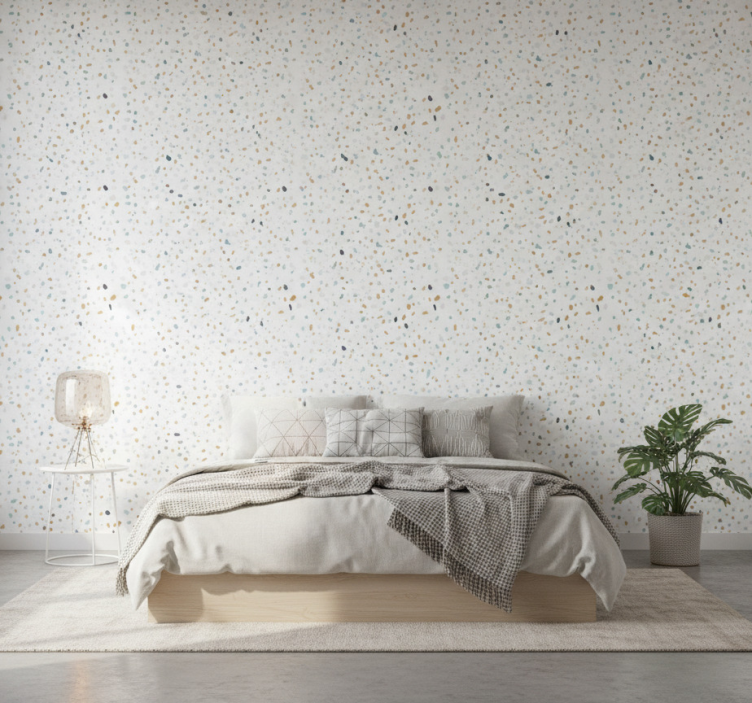 Tapet andra texturer i nordisk terrazzo stil - Tenstickers