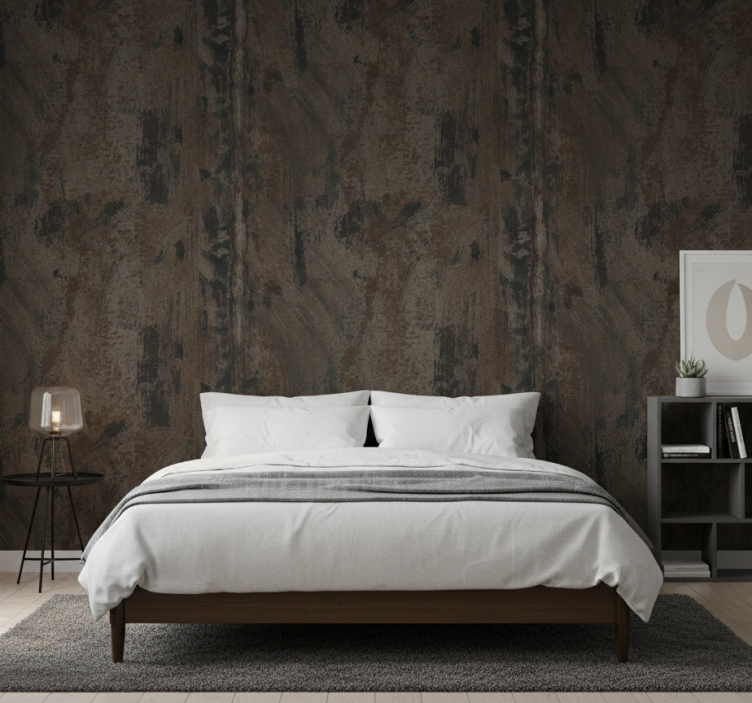 Tapet andra texturer industriell grå rostig järn - Tenstickers