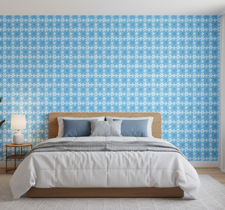 Tapet blommor vita prästkragar - Tenstickers