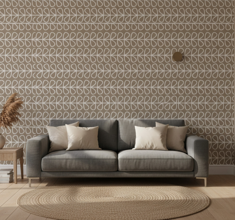 Tapet geometriska former geometrisk loopmönster - Tenstickers