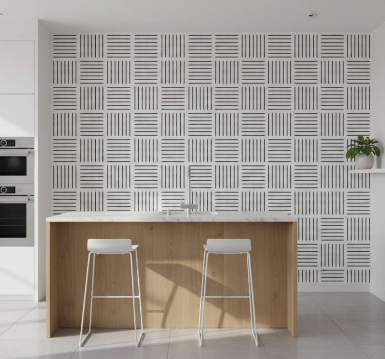 Tapet kök nordiska linjer - Tenstickers