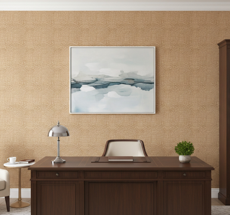 Tapet kontor vävda effektbågar - Tenstickers