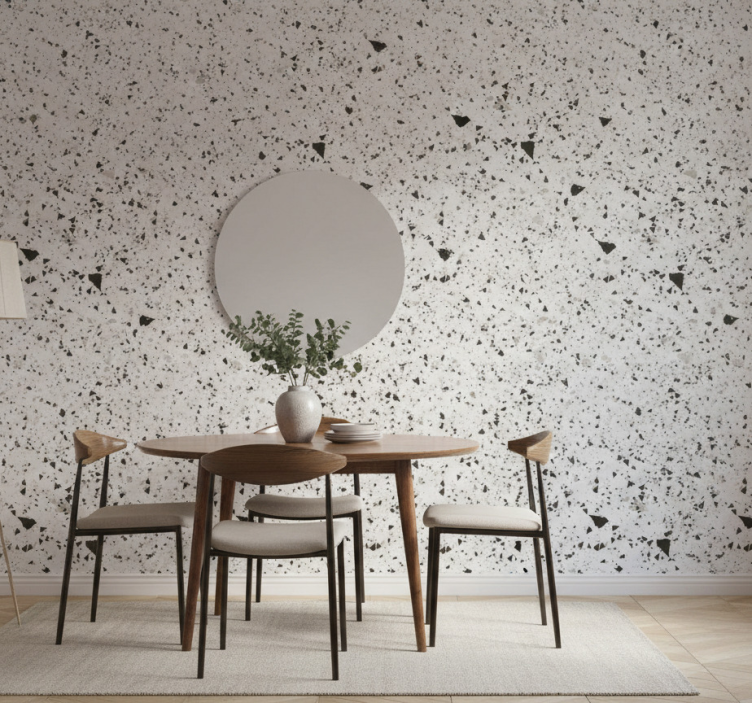Tapet marmor terrazzo fragmentering - Tenstickers